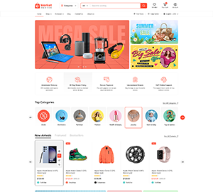 Home page 60 - eMarket - Professional and Business Elementor WordPress Theme