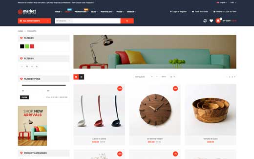 Product Grid - eMarket - Multi Vendor MarketPlace WooCommerce WordPress Theme