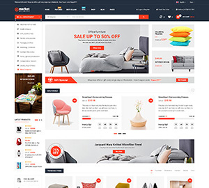 Home page 1 - eMarket - Multi Vendor MarketPlace WooCommerce WordPress Theme