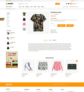 eMarket - Multi Vendor MarketPlace WooCommerce WordPress Theme