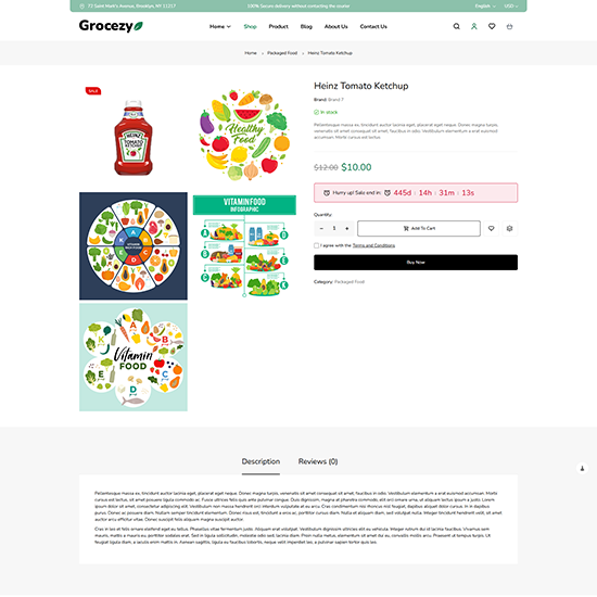 Single Product Style3 - GooMart | Grocery Elementor WooCommerce WordPress Theme| WPThemeGo