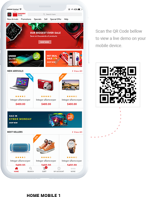 Mobile 1 - ShoppyStore Best Selling Responsive Multi Purpose WooCommerce WordPress Theme