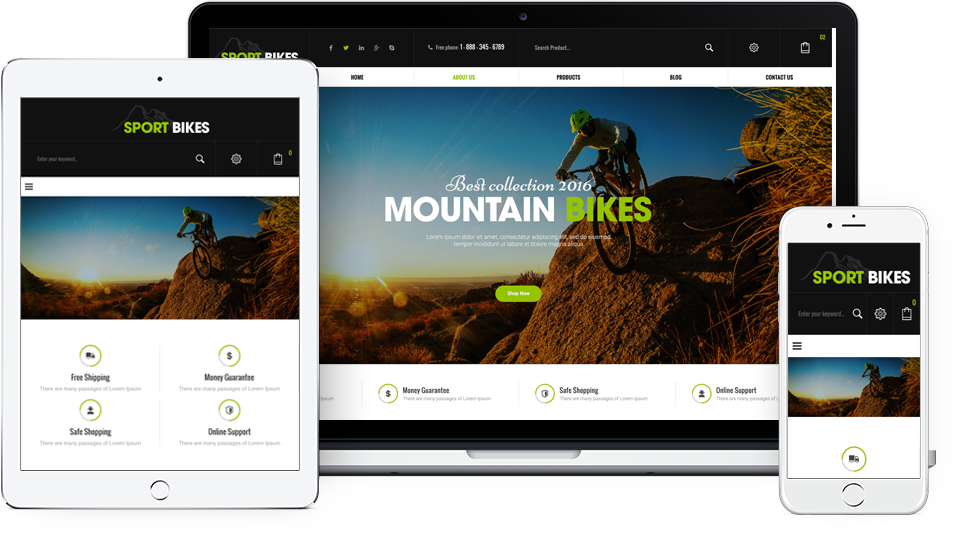 Sports and Fitness Store WooCommerce WordPress Theme